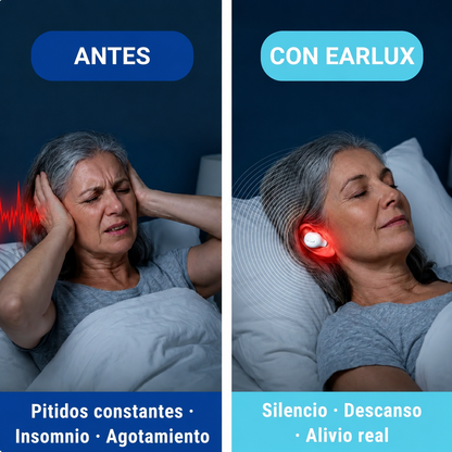 EarLux—Dispositivo Terapia de Luz Roja
