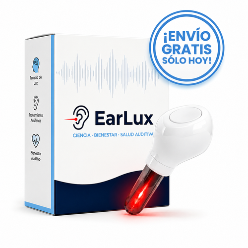 EarLux—Dispositivo Terapia de Luz Roja